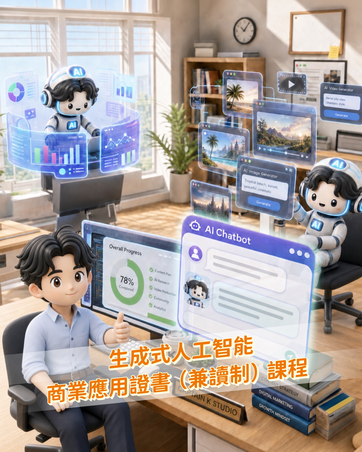 生成式人工智能商業應用證書（兼讀制）課程