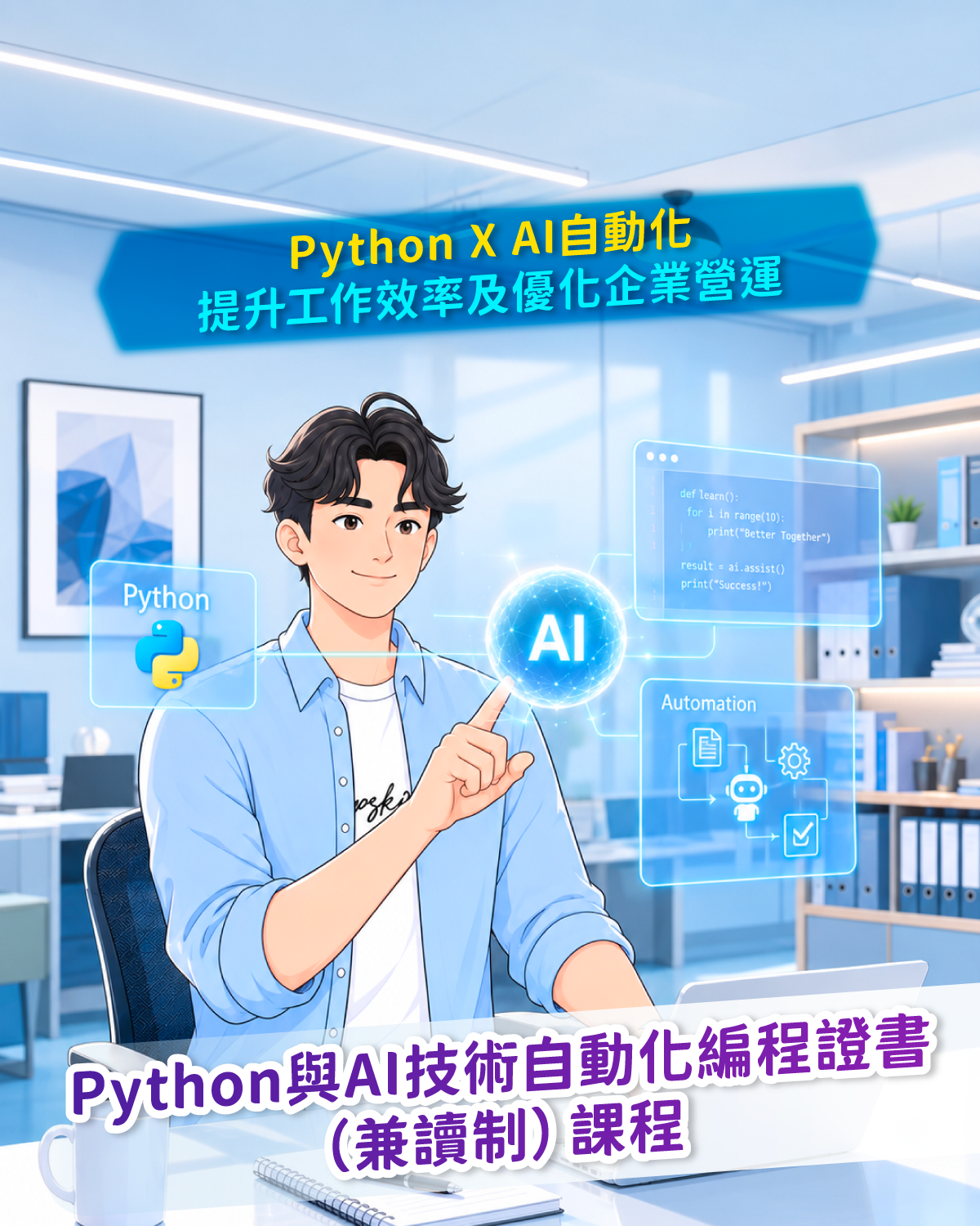 Python與AI技術自動化編程證書（兼讀制）課程
